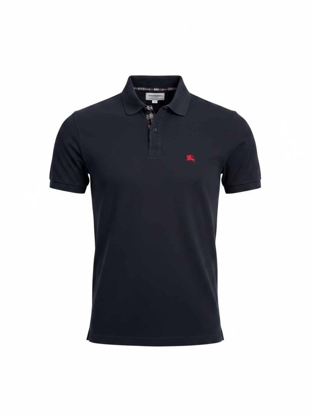Vintage Burberry Navy Polo with Red Embroidered Logo Sz: Small